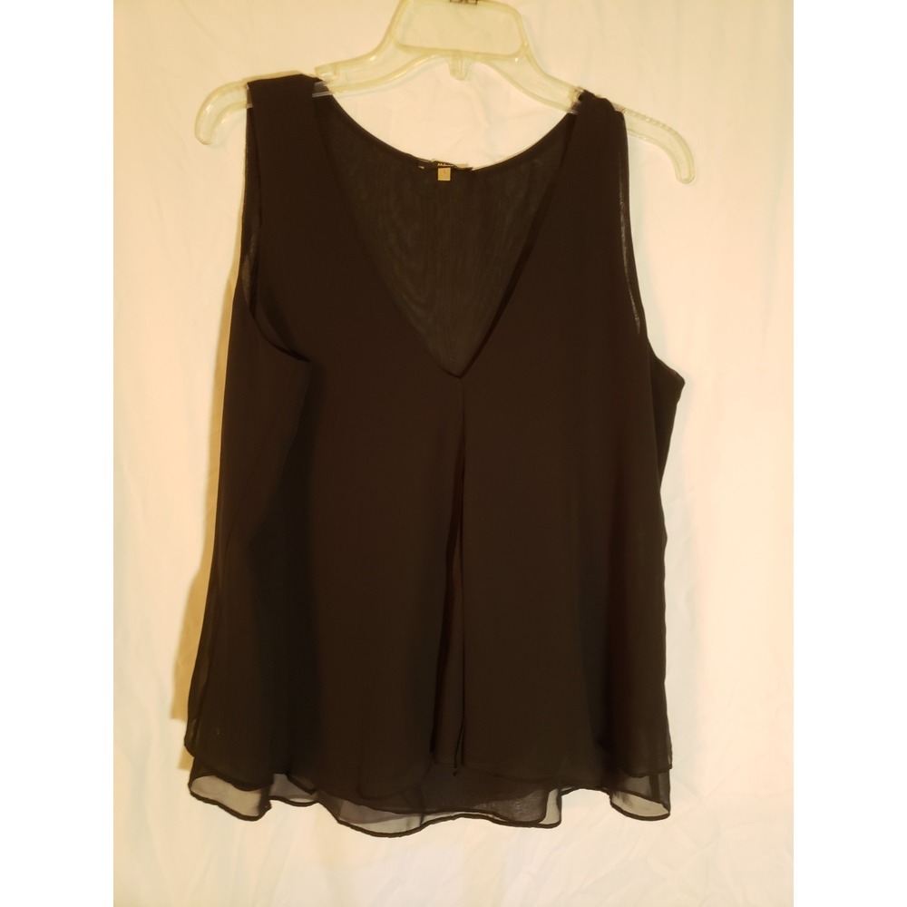 Women's Milano Black Flowy Tank Top Size L